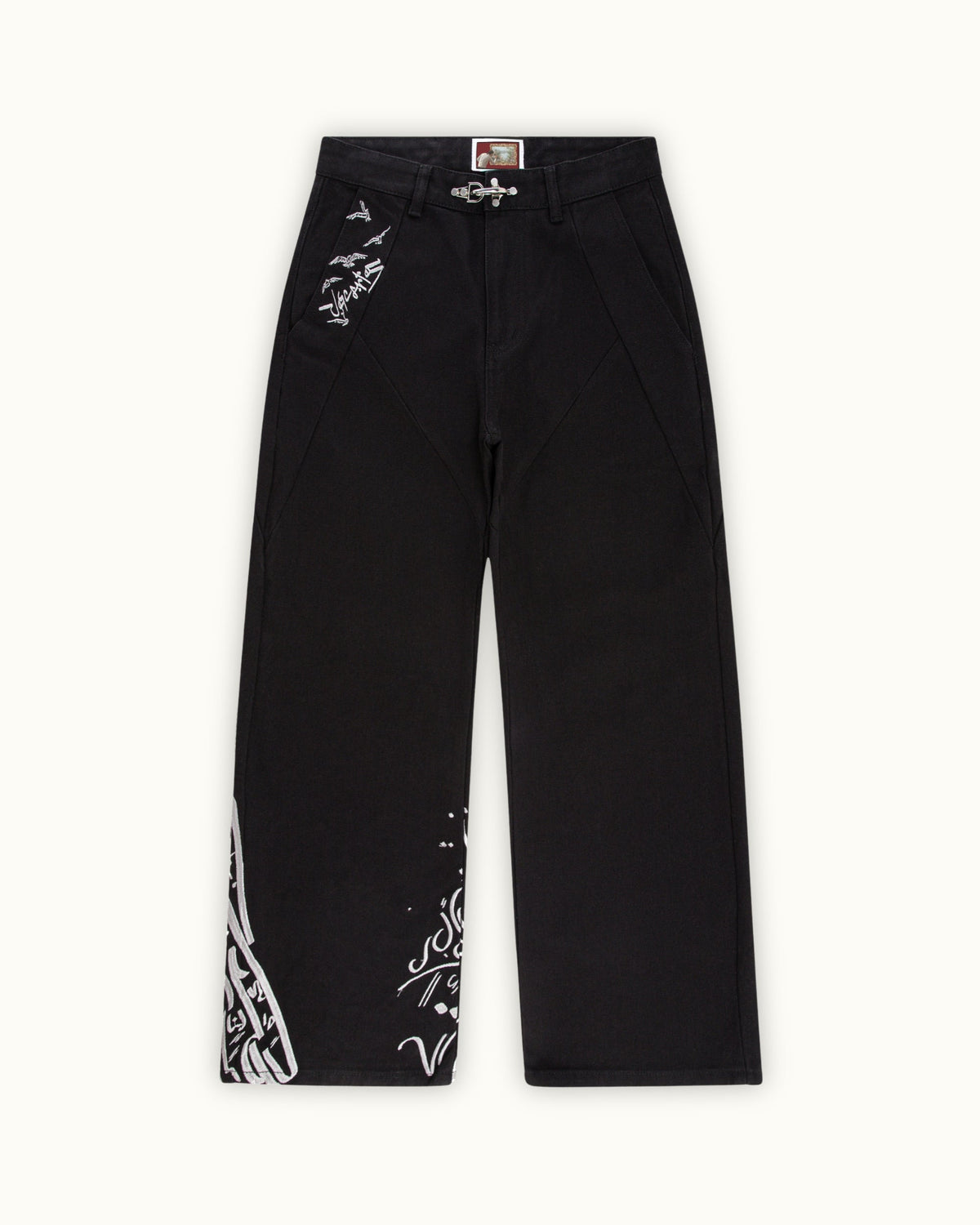 Black Crescent Pants