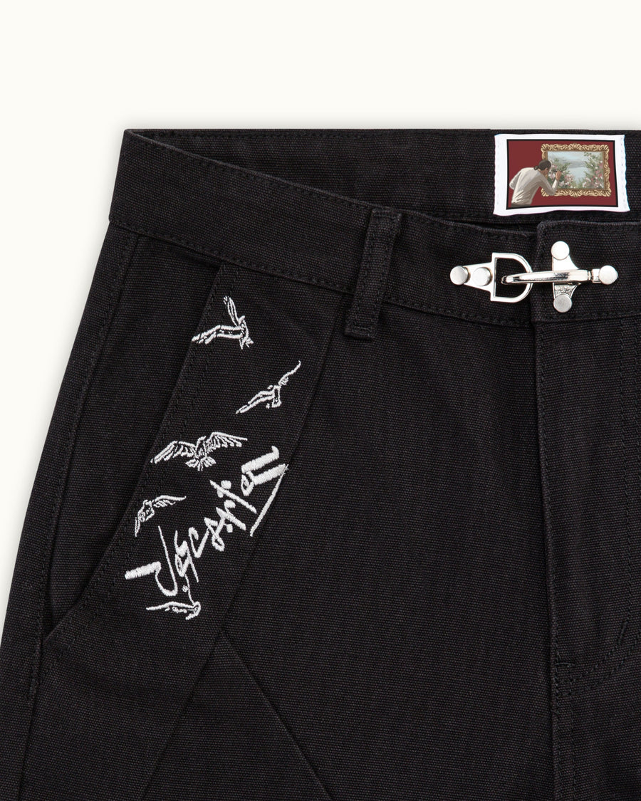 Black Crescent Pants